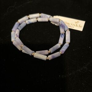 Wink Purple and Gold Beaded Bracelet